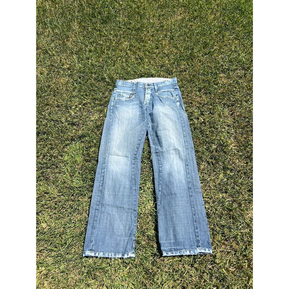 Vintage Y2K G-Star Embroidered Japan Denim Pants 33x35 Distressed